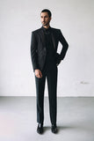 'NOIR' PEAK LAPEL SUIT